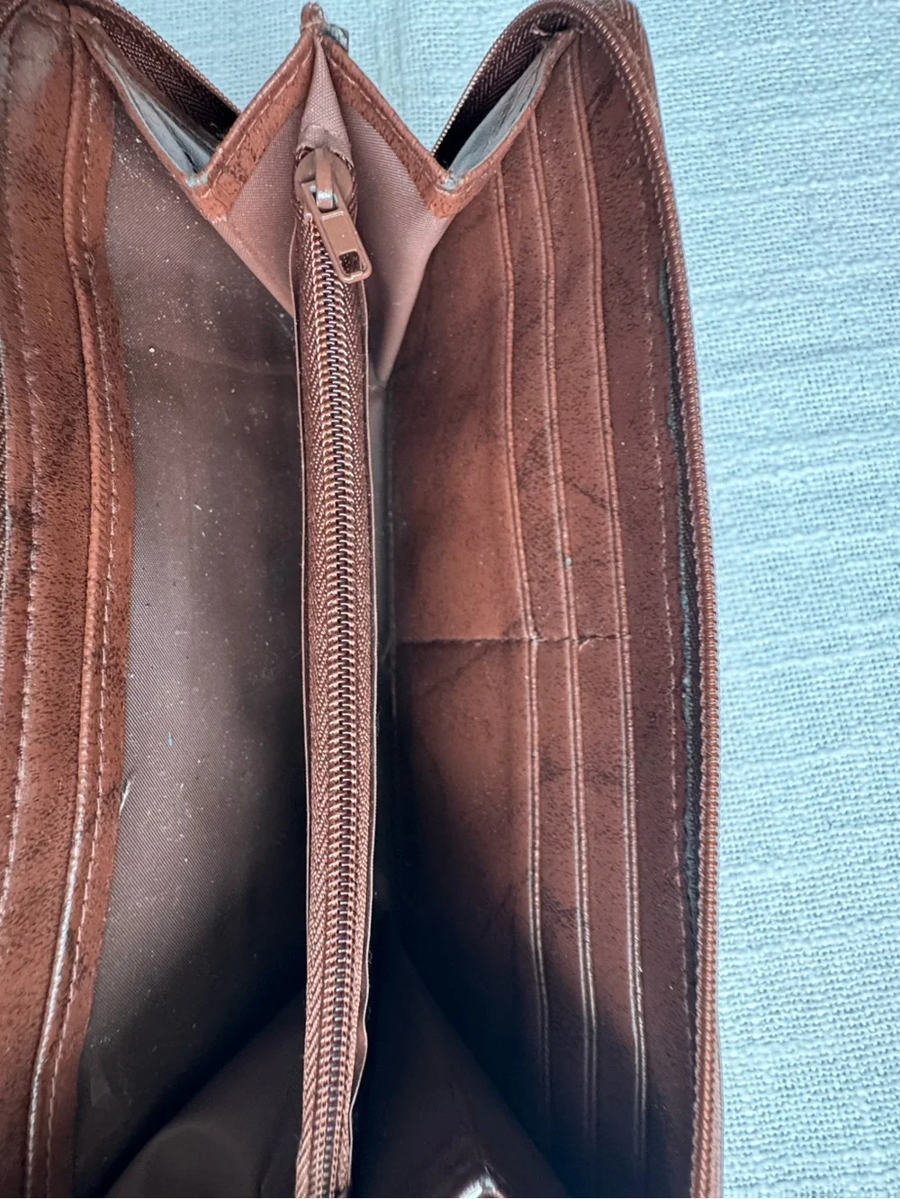 Buxton Brown Leather Bifold Wallet Brown Classic